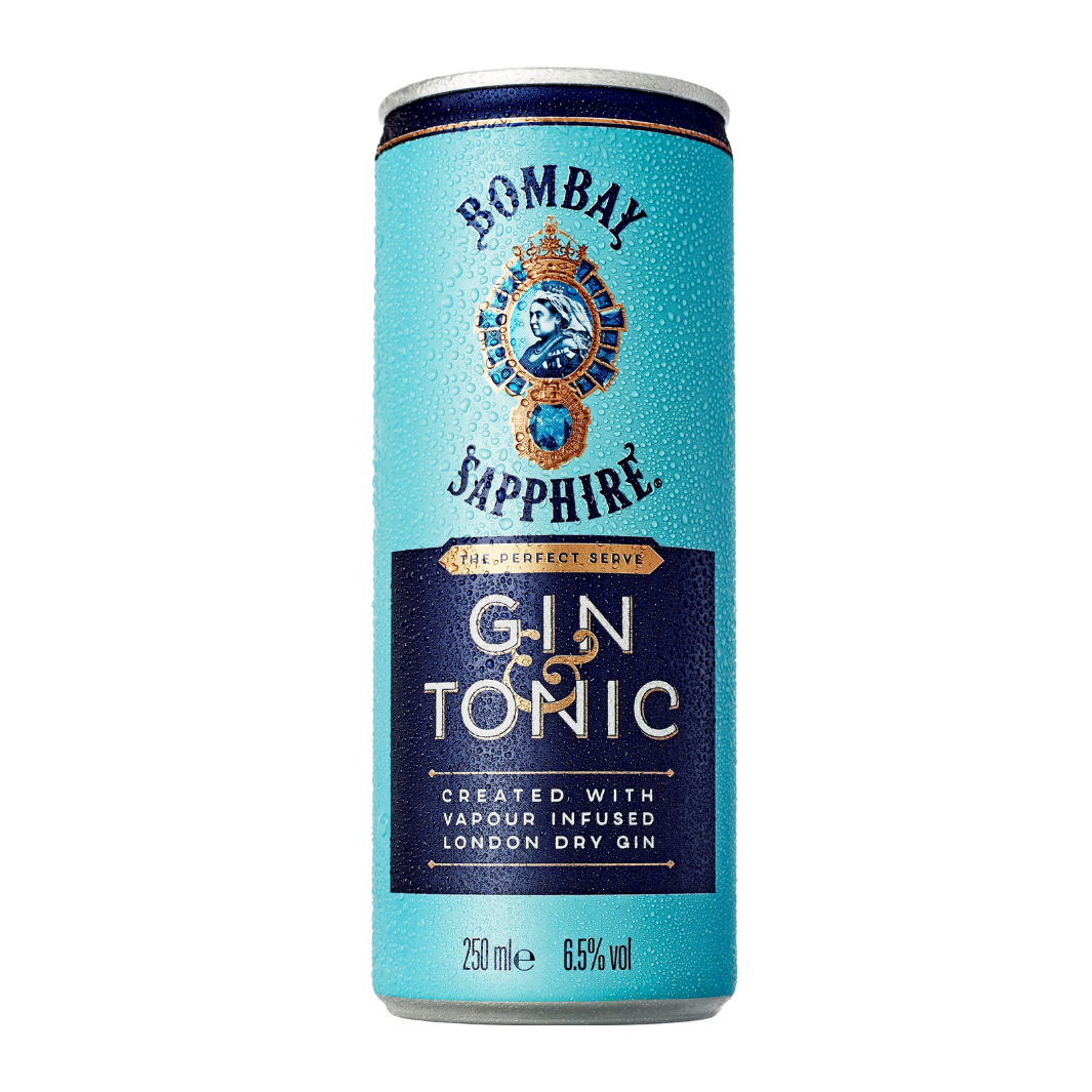 Bombay Sapphire Gin & Tonic Can 12 x 250ml